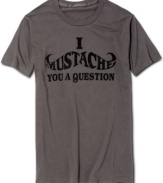 The answer is clear: it's never been easier to rock a sweet 'stache with this cool graphic tee form Hybrid.