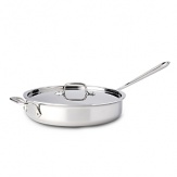 Deeper than traditional fry pans, this pan is ideal for sautéing, frying, browning and searing. With tall, straight sides, it is also useful in cooking fresh pasta sauces, and any dish that requires liquid added to sautéed ingredients.