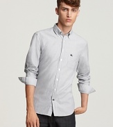 A classic shirt for the modern man, courtesy of the brand that's practiced in timeless wearability. From Burberry.