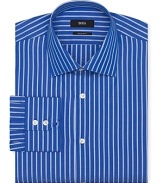 BOSS Black Garrit Stripe Dress Shirt - Classic Fit