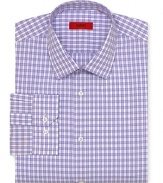 HUGO Ellis Plaid Sport Shirt - Classic Fit, Barrel Cuff