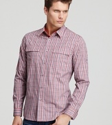 Elie Tahari Zac Casual Plaid Sport Shirt - Slim Fit