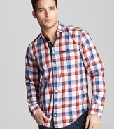 BOSS Orange Cieloebue Plaid Sport Shirt - Slim Fit