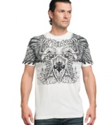 Spread your style wings with this iconic graphic t-shirt from Affliction.