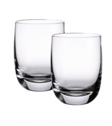 Worthy of your finest Scotch, the No. 3 tumblers from the Villeroy & Boch drinkware collection are exquisitely crafted in luxe crystal for full or slightly smoky whiskey blends. Weighted shams look and feel exceptional while maintaining the temperature of your drink.