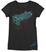 Clean sweep. Cheer on the Eagles to an undefeated season when you're sporting this colorful graphic tee from Reebok.