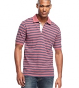 Tuck it in or keep it casual-this striped shirt from Club Room has enough classic versatile style to go from work to play in no time.