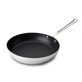 Ideal for foods that need flipping, this superlative nonstick French skillet allows you to deftly scrambling eggs and bacon or prepare a quick chicken sauté. Nonstick pans are safe in the oven to 500F degrees but should not be placed under a broiler.