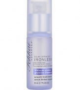 This weightless serum wraps each hair strand with concentrated smoothing agents and fights humidity, frizz and curl all day for sleek and shiny hair. For best results: Apply 1-2 pumps and spread through dry hair. For especially unruly hair, combine with the Ironless Straightening Balm on wet hair before blow drying. 1.7 oz. 