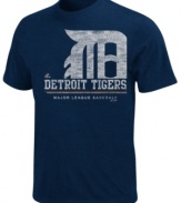 Loud and proud. Get the crowd going and cheer on your Detroit Tigers in this MLB graphic t-shirt from Majestic.