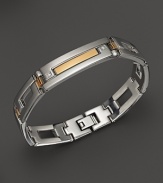 Dolan Bullock Stainless Steel and 18K Gold Bracelet