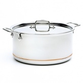 Designed to meet the demands of professional chefs, All-Clad continues to be the choice in four star kitchens throughout the world. The copper core at the center of each piece guarantees maximum and even heat conductivity, while the stick-resistant stainless steel cooking surface is a joy to use. Copper Core 8 Quart Covered Stock Pot is sold individually.