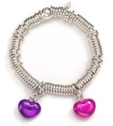 Charm her with a brightly hued sterling silver heart charm from Links of London.