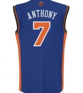 Get your smooth on when you hit the courts or the street with this replica Carmelo Anthony New York Knicks jersey from adidas.