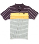 With a cool color palette, this polo shirt from LRG is striped to win.