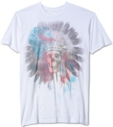 With a cool edgy graphic, this American Rag t-shirt rocks your basics collection.