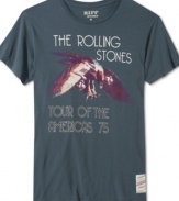 Rock out or just rock on wearing this cool cotton short sleeve t-shirt by the Rolling Stones.