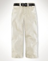 Classic straight-leg pant in cotton chino, washed for softness.