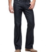 Here's the low-down on great denim style: add these low rise jeans from Armani to your cache of cool.