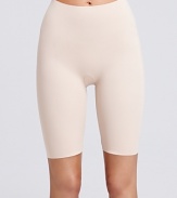 Shape up with Wacoal's iPant long leg anti-cellulite shaper. Comfortable shapewear with embedded microcapsules containing caffeine to promote fat destruction; vitamin E to prevent effects of aging; ceramides to restore and maintain the skin's smoothness; and retinol and aloe vera to moisturize and increase the firmness.