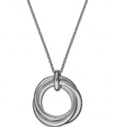 Eternally stylish. Giani Bernini's simple knot pendant complements any look. Crafted in sterling silver. Approximate length: 18 inches. Approximate drop: 1 inch.