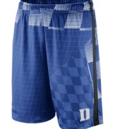 Pep up the Duke Blue Devils team spirit in these training shorts by Nike.