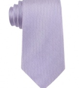 Top it off with texture. A micro pattern gives this DKNY tie instant visual appeal.