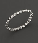 Gleaming 14K white gold, lovely alone or perfect for stacking.