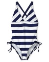 Splendid Girls' Swim Marcel One Piece Swimsuit - Sizes 7-14