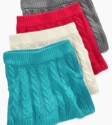 This sweater skirt from Energie is a unique way for her to wear a skirt without feeling the chill of cold weather.