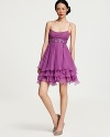 Exude ethereal charm in this light-as-air chiffon dress from Mignon.