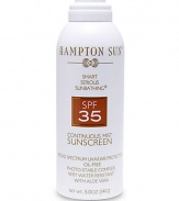 Our dermatologist tested and hypo-allergenic formula provides a broad spectrum of UVA/UVB protection. It includes Polycrylene, a new technology released by the FDA designed to improve sunscreen performance by being more water resistant and enhancing UVA protection.The luxurious continuous mist applicator is dispensed from any angle covering all exposed areas. This unique formulation is infused with Vitamins A, C, E, Aloe Vera, and moisturizing agents to replenish the skin.