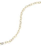 Attract attention to your perfect pedicure. Giani Bernini's sweet heart chain anklet comes in 24k gold over sterling silver. Approximate length: 10 inches.