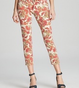 Paige Denim Jeans - Skyline Ankle Peg Jeans in Floral Print