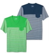 Add a fresh pop of color to your casual wear with this INC International Concepts tee.