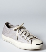 In canvas twill, this casual take on Converse by Jack Purcell's Helen sneaker offers lighthearted, comfortable style.