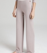 Comfortable pajama pants with satin trim along waistband. Pair it with Calvin Klein's matching V-neck pajama top to complete the look.