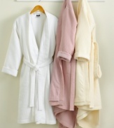 Embrace spa luxury with Hotel Collection Waffle Pique bath robes. A soothing waffle texture gives way to smooth cotton lining for dreamy, over-the-top comfort.