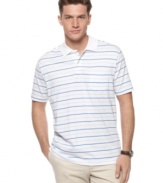 With a classic cut and streamlined stripe, this polo shirt from John Ashford is a perennial favorite.