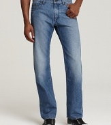 With just the right amount of fading, this pair of BOSS Black jeans beats out all your other jeans for favorite status.