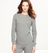 For layering or luxurious lounging, Jockey's thermal waffle top is a cold weather necessity.