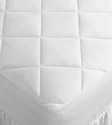 Finally, a mattress pad that stays in place! Featuring a stretch ReliaGrip® skirt and generous hypoallergenic fill, the Best Fit(tm) mattress pad from Sealy® wraps snugly around your mattress for a secure fit. All way stretch will ensure that this mattress pad won't pop off in the middle of the night. Also boasts plush 8 oz. fill and a 300-thread count cotton top.