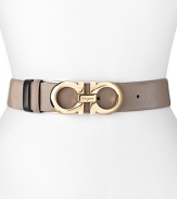 Known for it's luxurious leather accessories, this belt from Salvatore Ferragamo cinches the look with custom hardware and a waist-defining width.