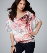 A rose is a rose...unless it's on Style&co.'s flirty top! Pair it with jeans and heels for an easy night out look!