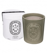 Diptyque teamed up with Virebent, a well-known porcelain manufacturer established in 1924, to make its 'indoor and outdoor' scented candle. It chose earthenware for its rustic touch and hand-crafted look, and because it embodies and brings to life the brand's emblematic oval. This four-wick Diptyque candle is made exclusively by hand and recalls the warm, familiar, sophisticated accord of rare woods throughout the long winter days. Burn time is approximately 150 hours.