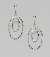 From the Bamboo Collection. Sterling silver articulated in ovals of bamboo is at once earthy and luxurious.Sterling silver Length, about 2 French wire Imported