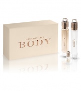 Burberry Body is an effortlessly sensual, feminine fragrance. Experience Burberry Body's eclectic combination of luxurious ingredients with the Eau de Parfum Intense Gift Set. Set includes: 2.8 oz. Eau de Parfum Intense, 2.8 oz. Body Milk, and 0.15 oz. Eau de Parfum Deluxe Miniature.