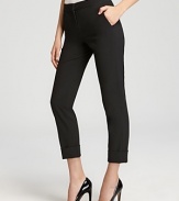 VINCE CAMUTO Bailey's Skinny Cuffed Cropped Pants