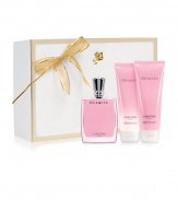 Make every second of life feel like a MIRACLE. For the Holiday, this sensual spicy floral fragrance collection is bursting with the zest of brilliant Freesia, peppered with Ginger and serenely balanced by warm Amber notes. Gift Set Contains: Miracle 1.7 oz. Fragrance Spray, Miracle 3.4 oz. Body Lotion, Miracle 3.4 oz. Bath & Shower Gel. 