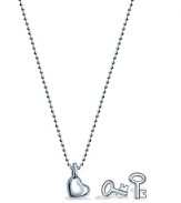 Have a heart. This pendant and earring set from Alex Woo makes simple, heartfelt gift -- lovely in striking sterling silver.